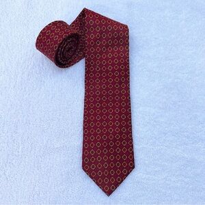Hugo Boss Red Silk Tie Made in Italy